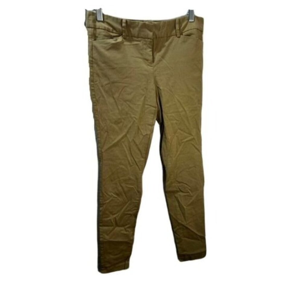 Sainato Womens Khaki Dress‎ Pants Size 2 Slim Fit Cotton Blend